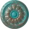 Ekena Millwork Kirke Ceiling Medallion (Fits Canopies up to 3 3/4"), 15 3/4"OD x 5/8"P, Copper Green Patina CM16KICGS - alternate 1